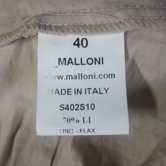 Malloni Italian Linen Stretch Sheath Dress Size 40 / 2 - Picture 3 of 12